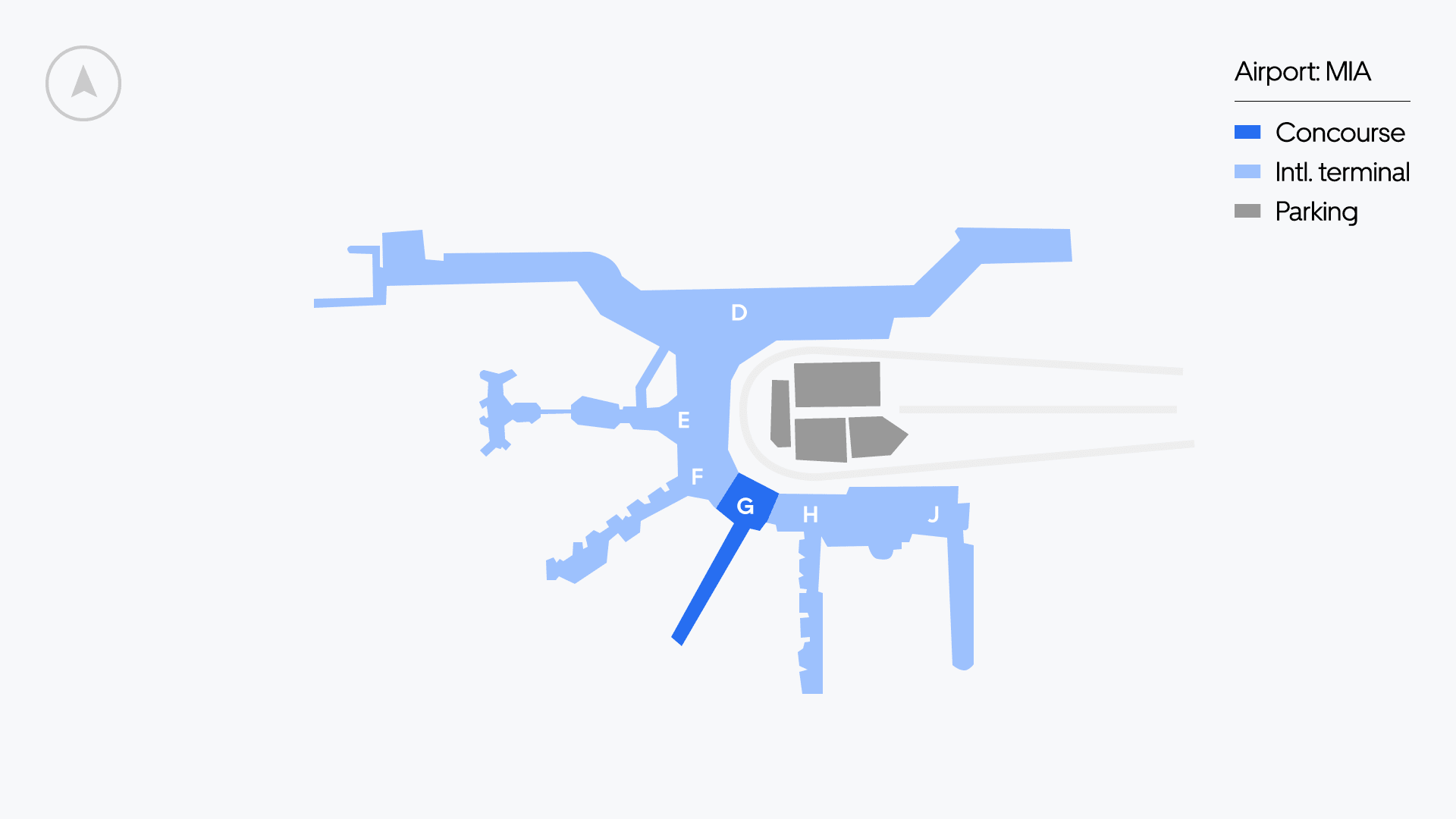 Miami Airport map