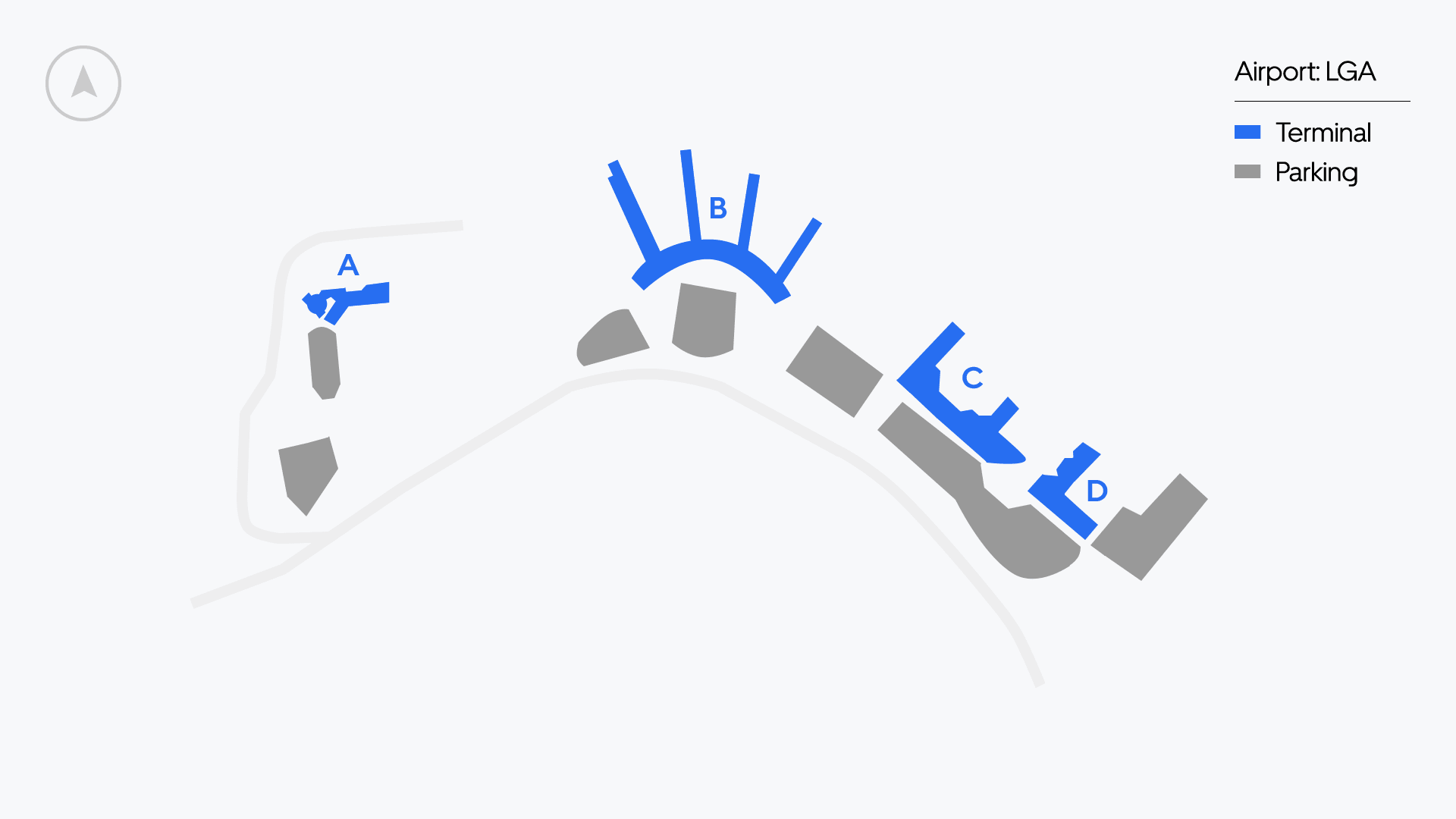 Mapa del Aeropuerto LaGuardia