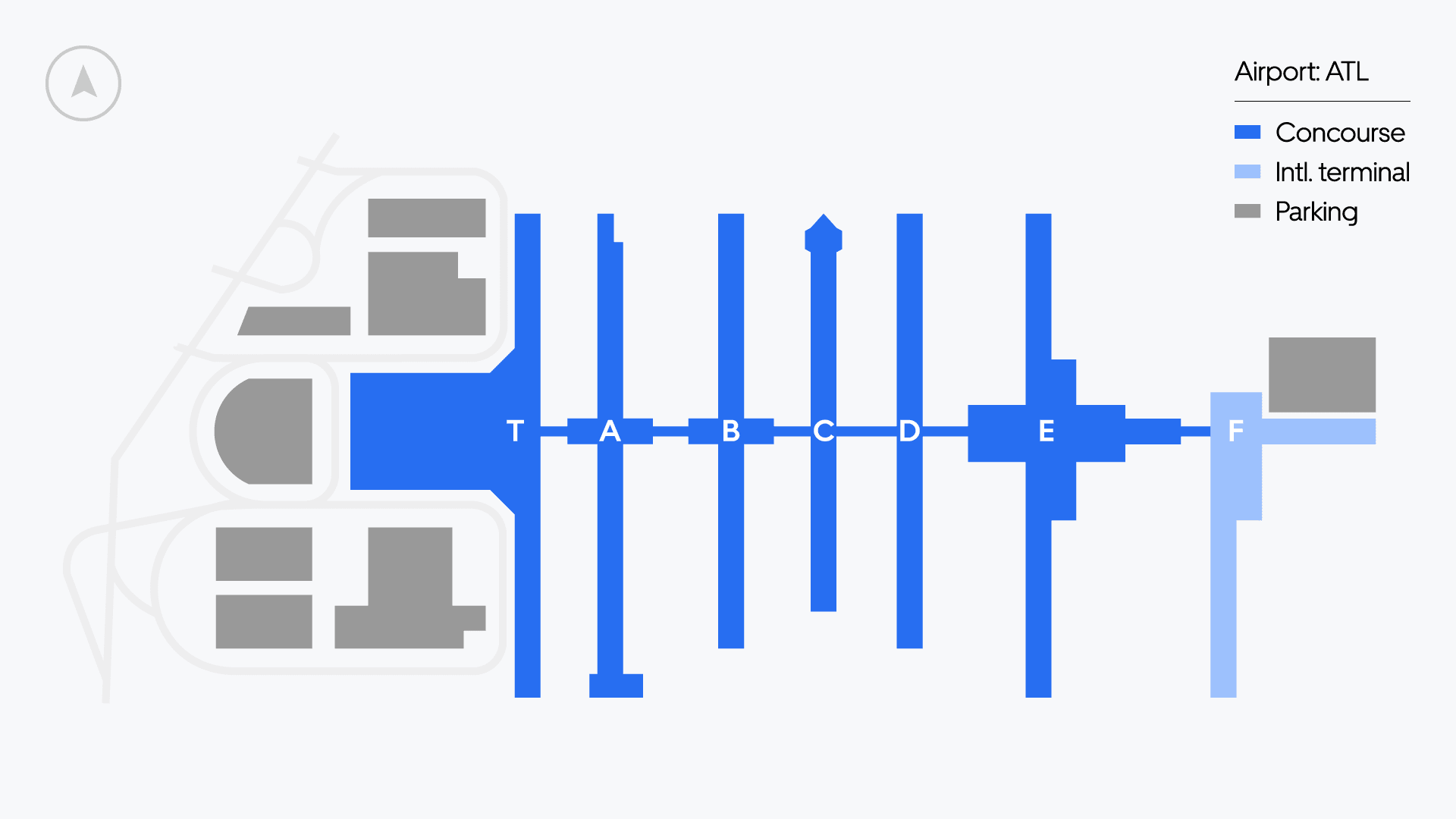 Atlanta Airport map