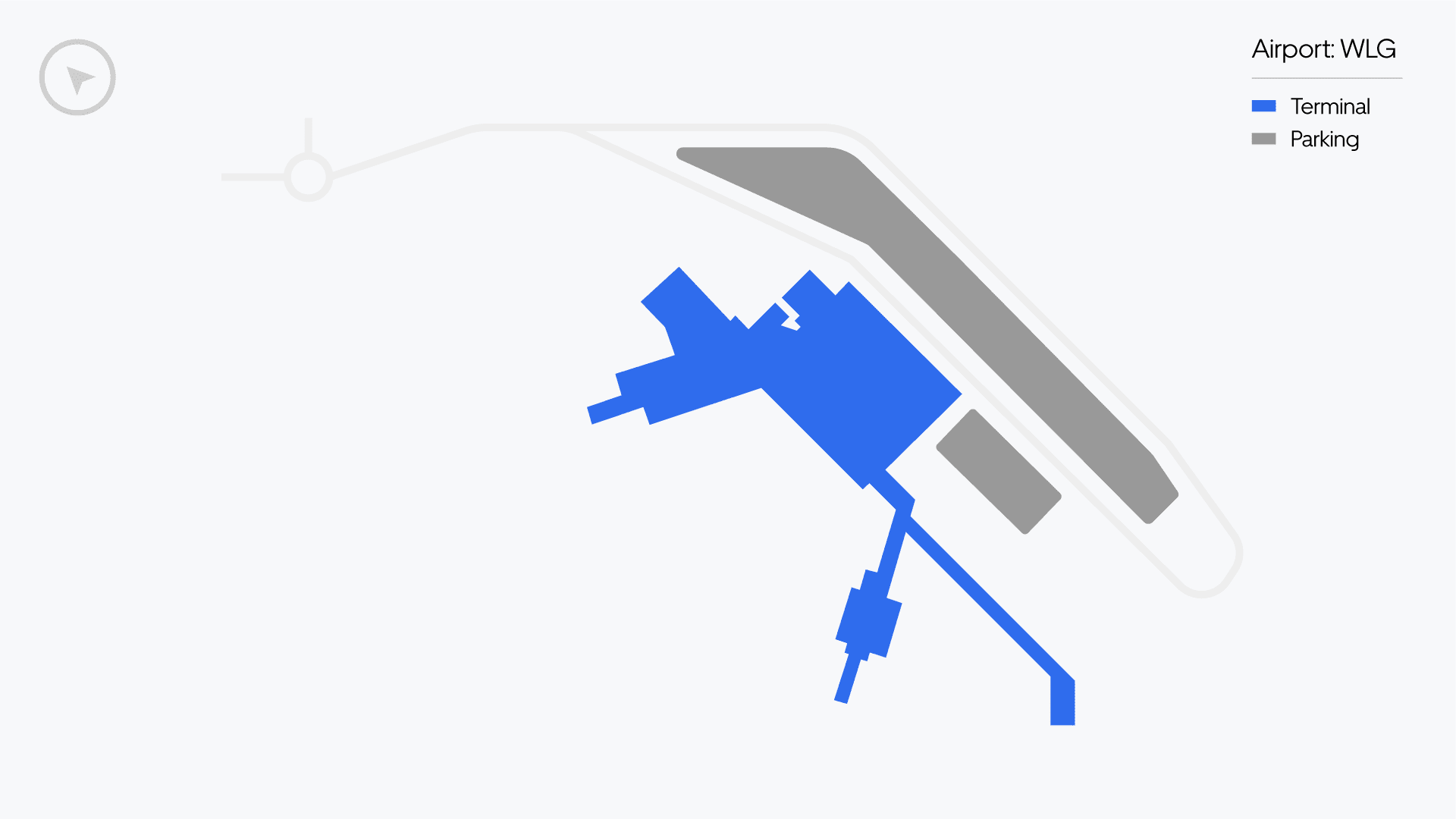 Wellington Airport map