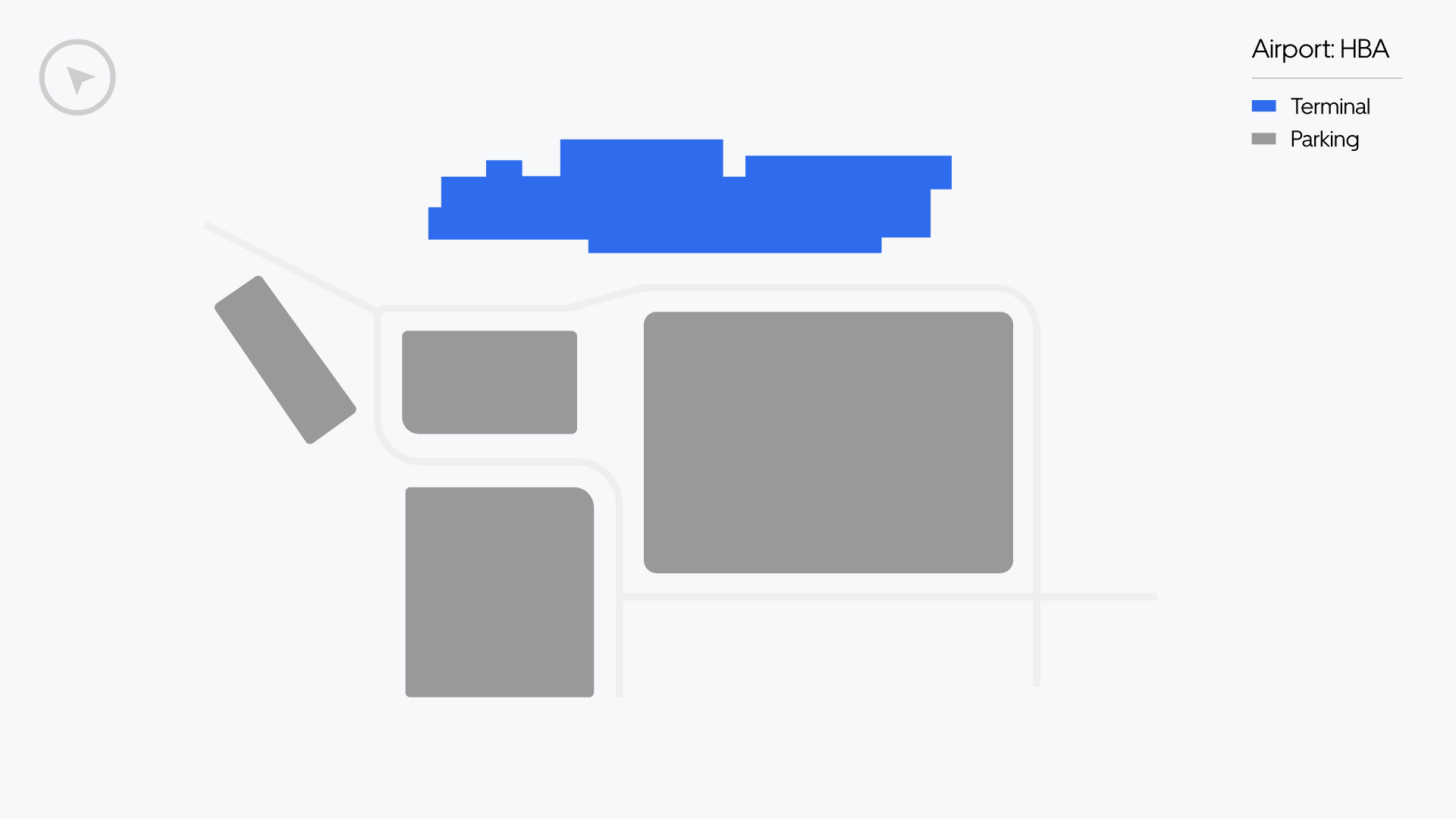 Hobart Airport map