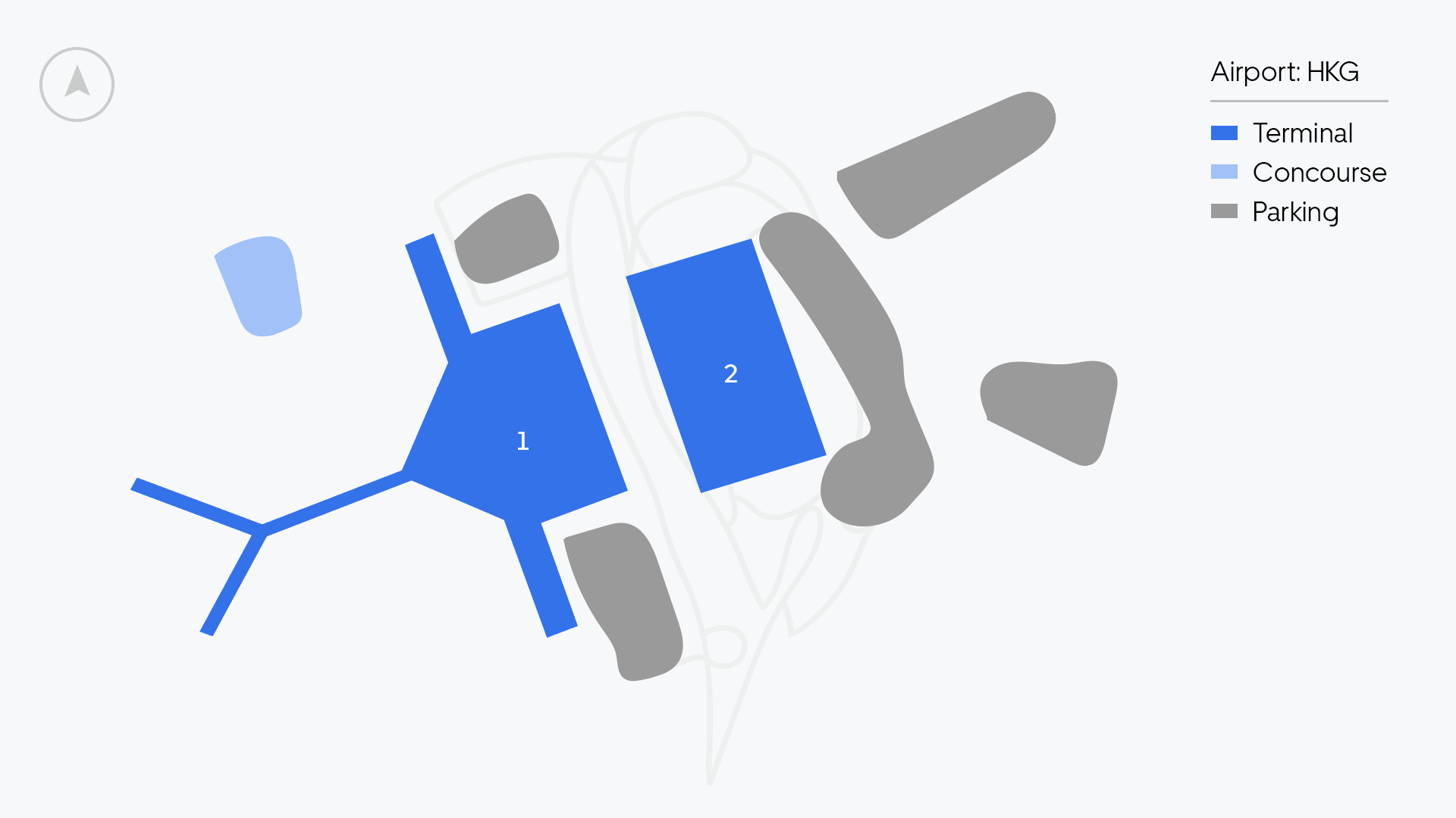 Hong Kong Airport map