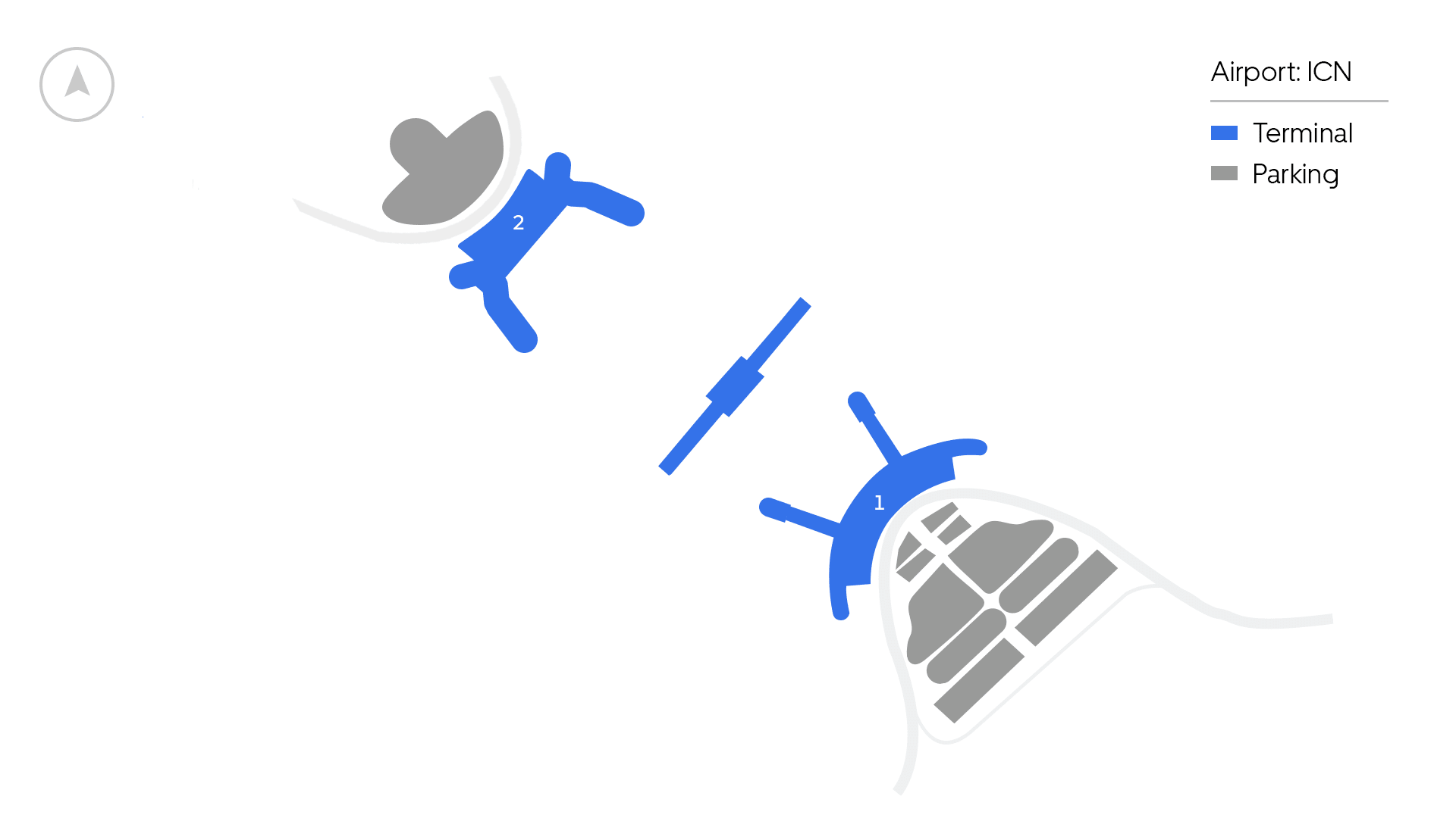 Incheon Airport map