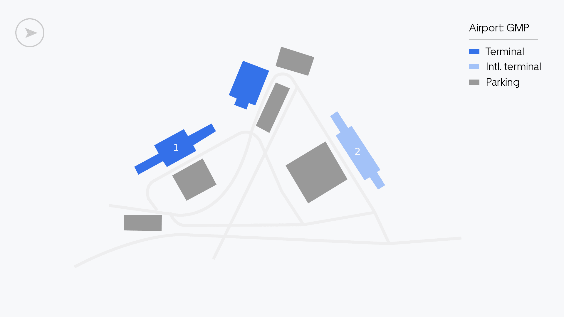 Gimpo Airport map