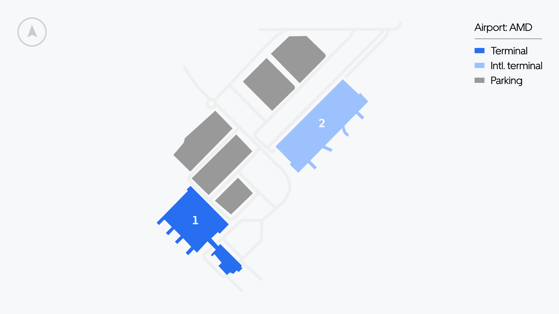 Ahmedabad Airport map