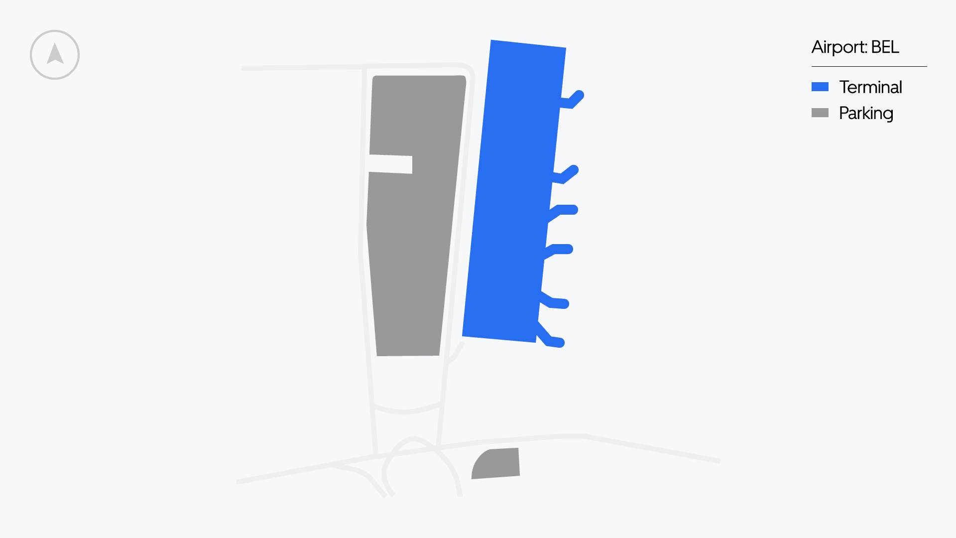 Mapa do Aeroporto de Val-de-Cans, Belém