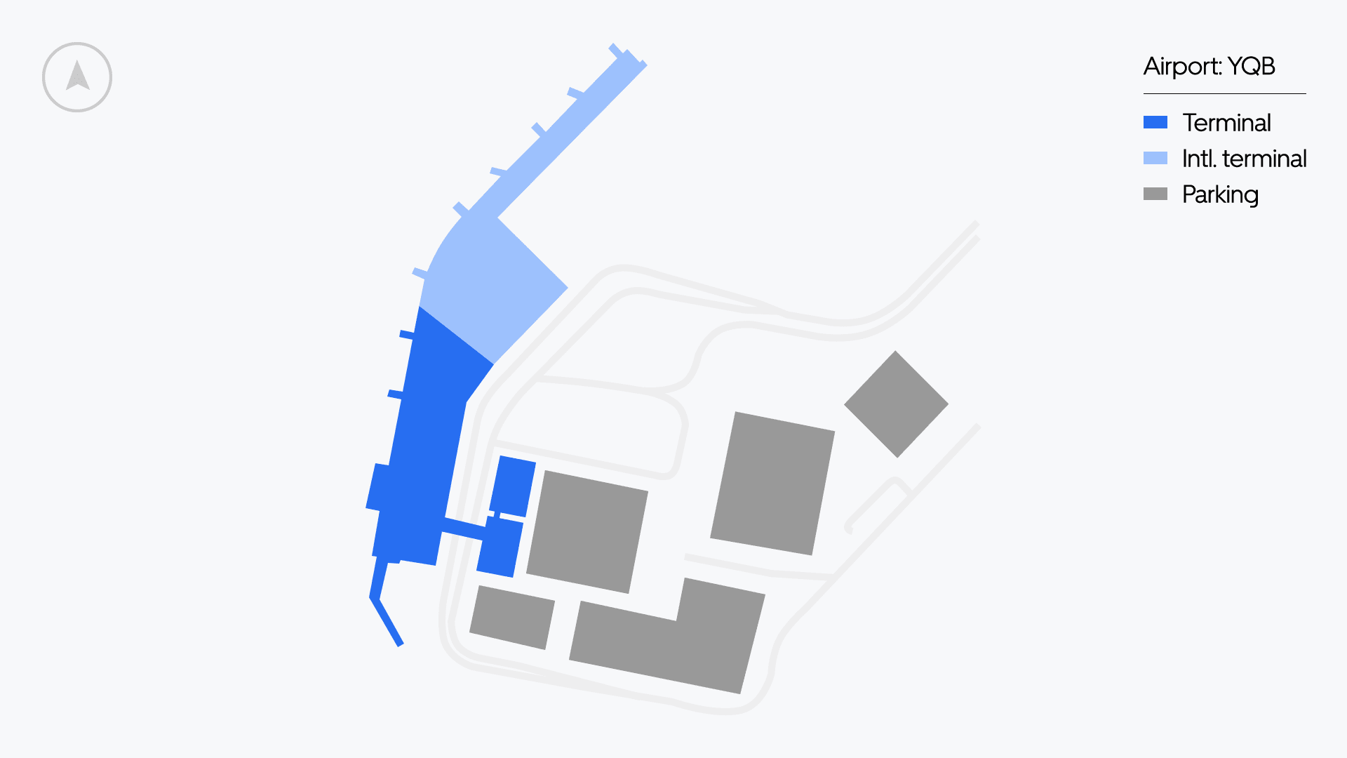 Québec Airport map