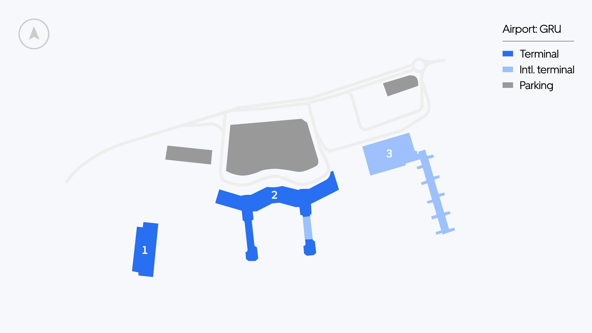 GRU Airport map