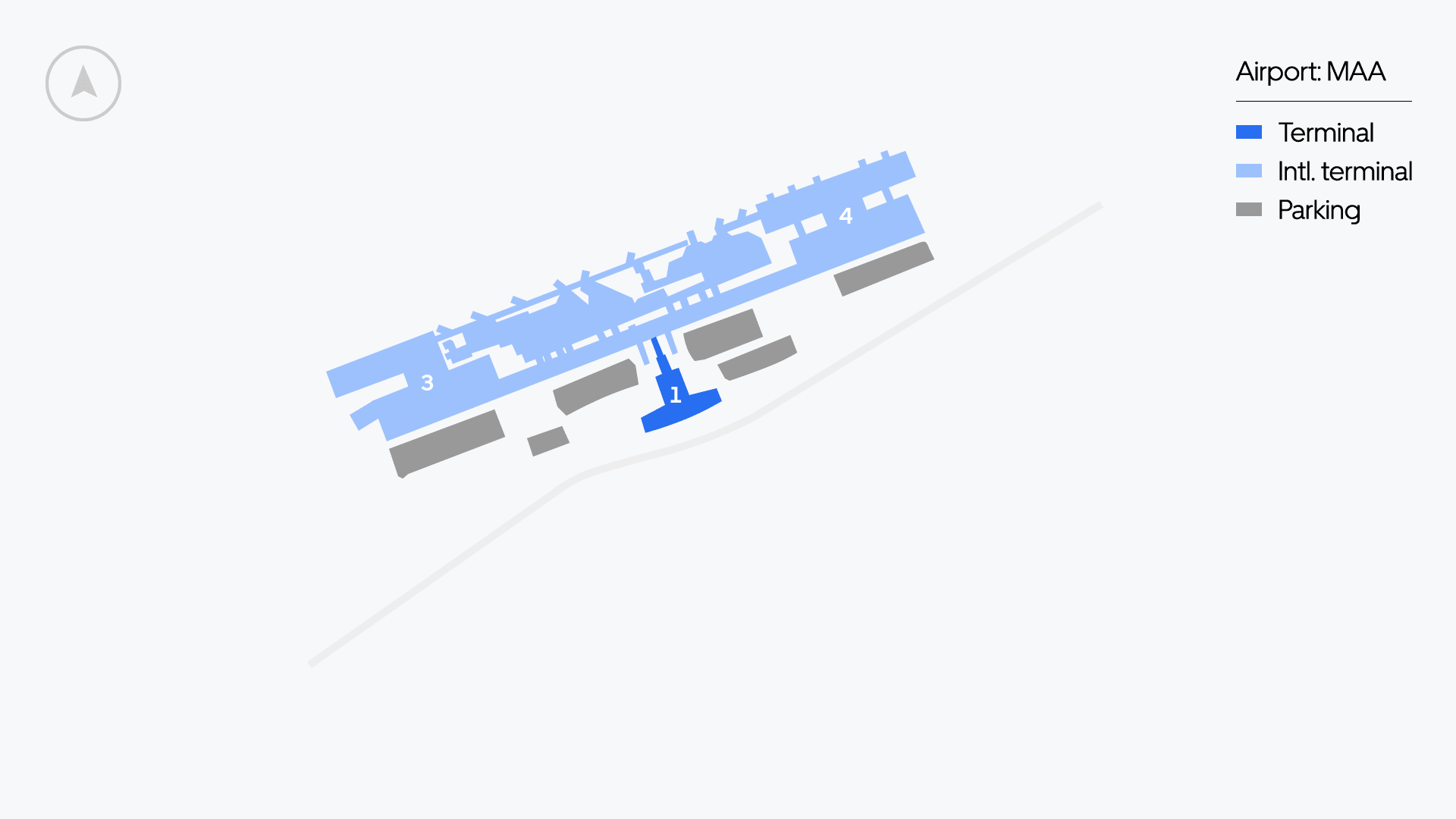 چنئی ایئرپورٹ کا نقشہ