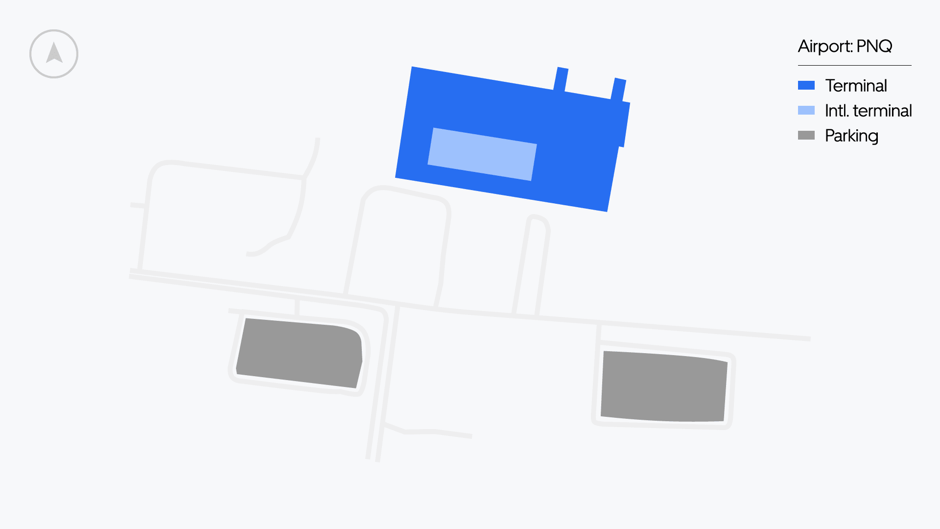 Pune Airport map