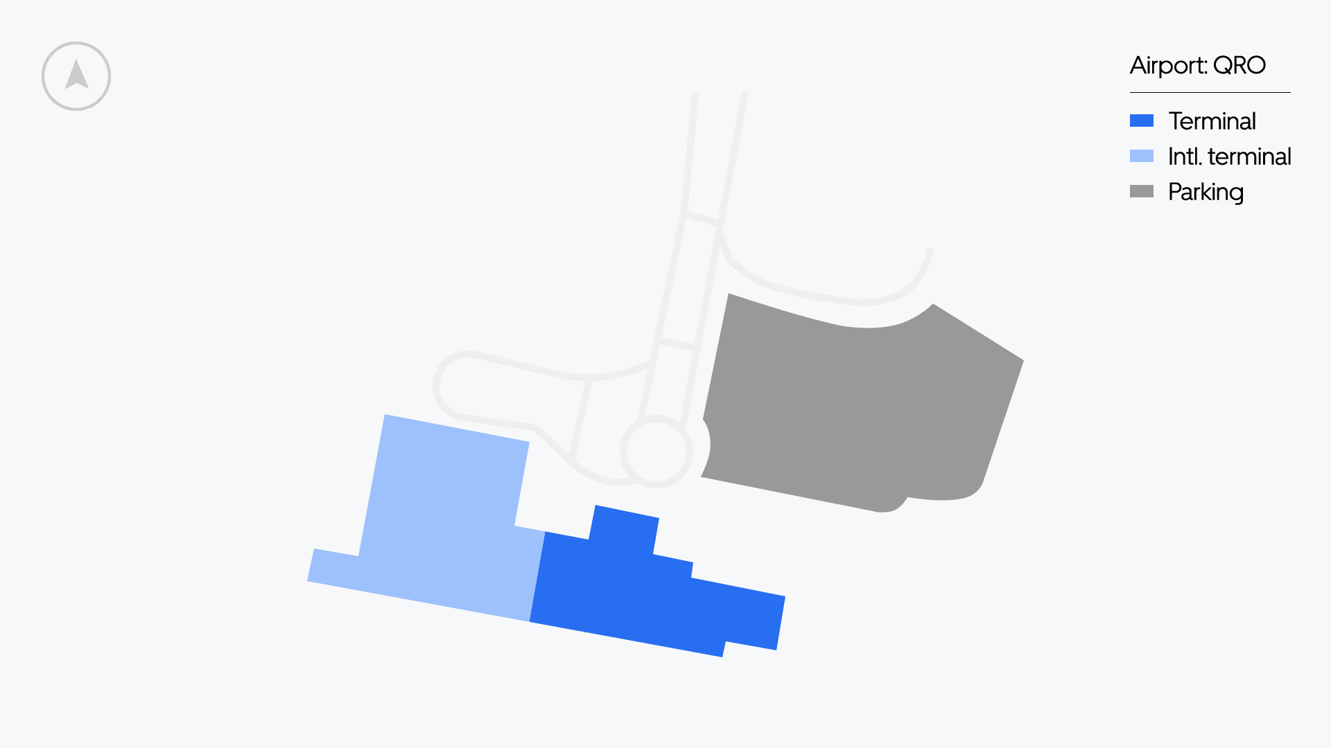 Mapa del Aeropuerto Intercontinental de Querétaro