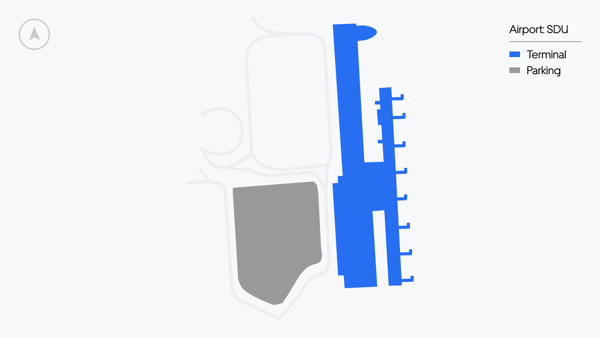 Santos Dumont Airport map