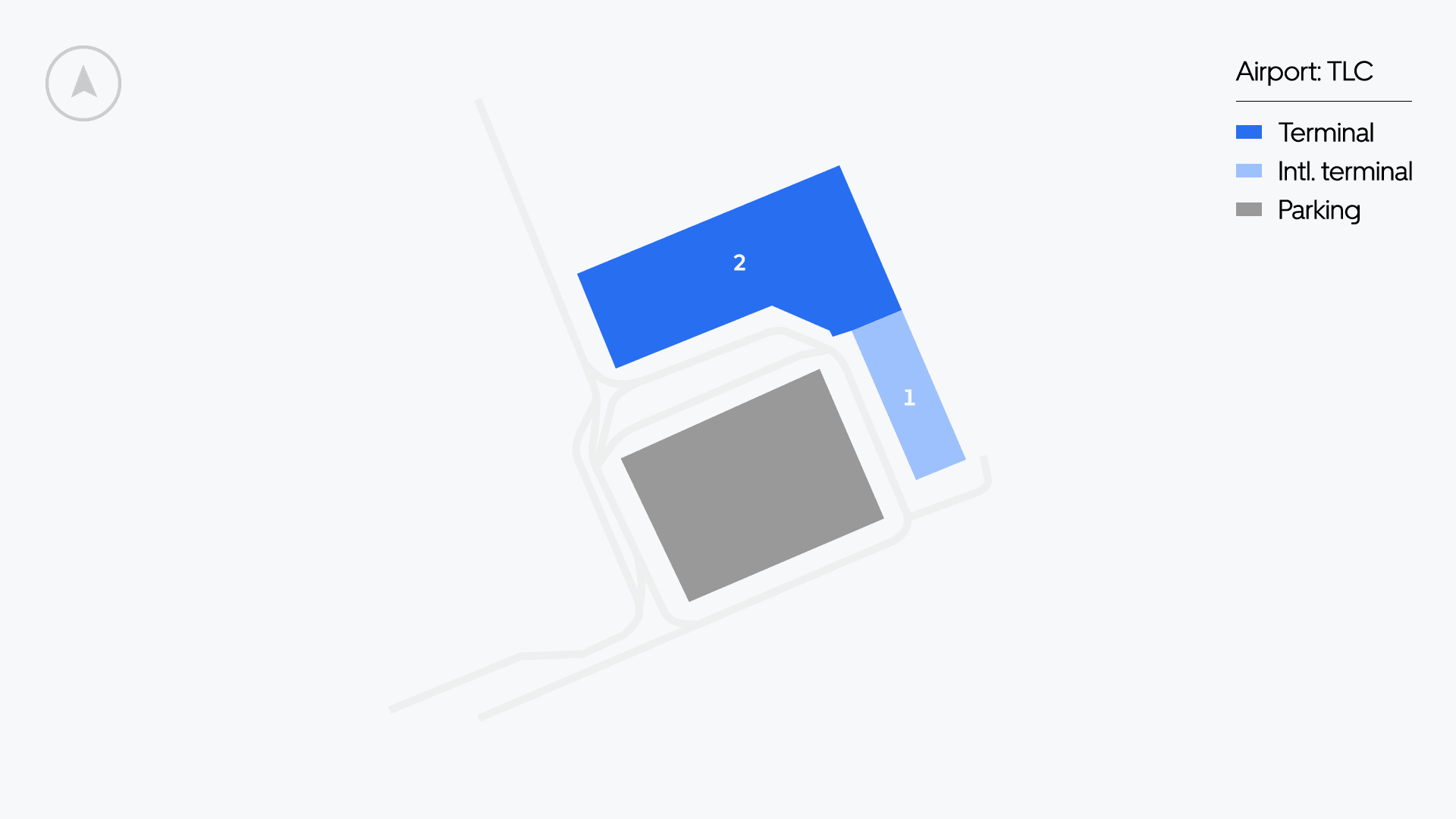 Toluca Airport map