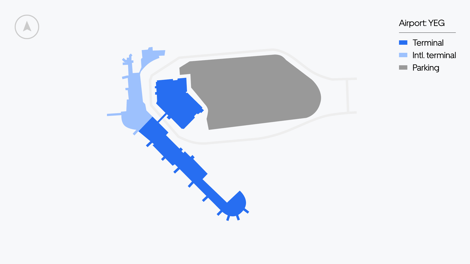 Carte de l'aéroport d'Edmonton