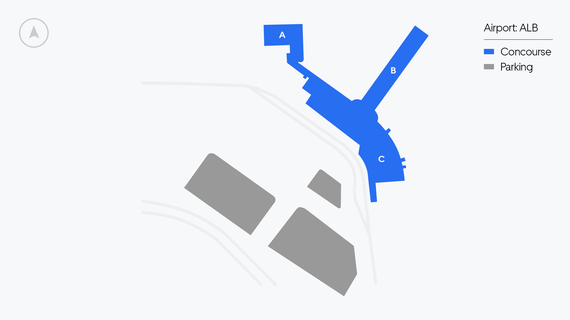 Albany Airport map