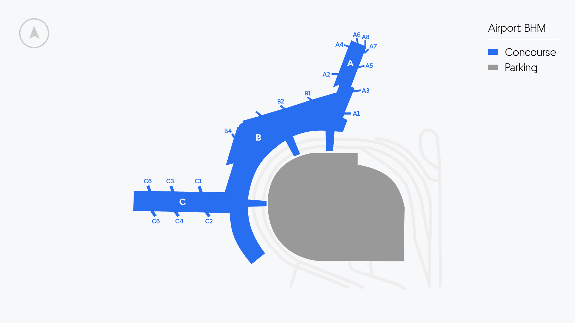 Birmingham Airport map