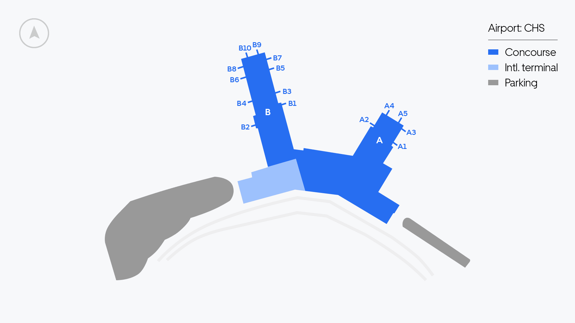 Charleston Airport map