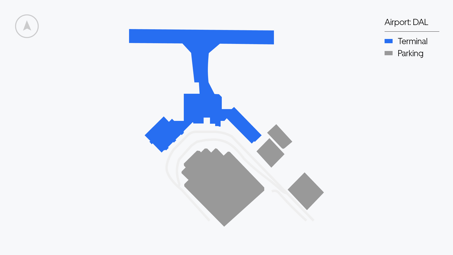 Dallas Love Field map