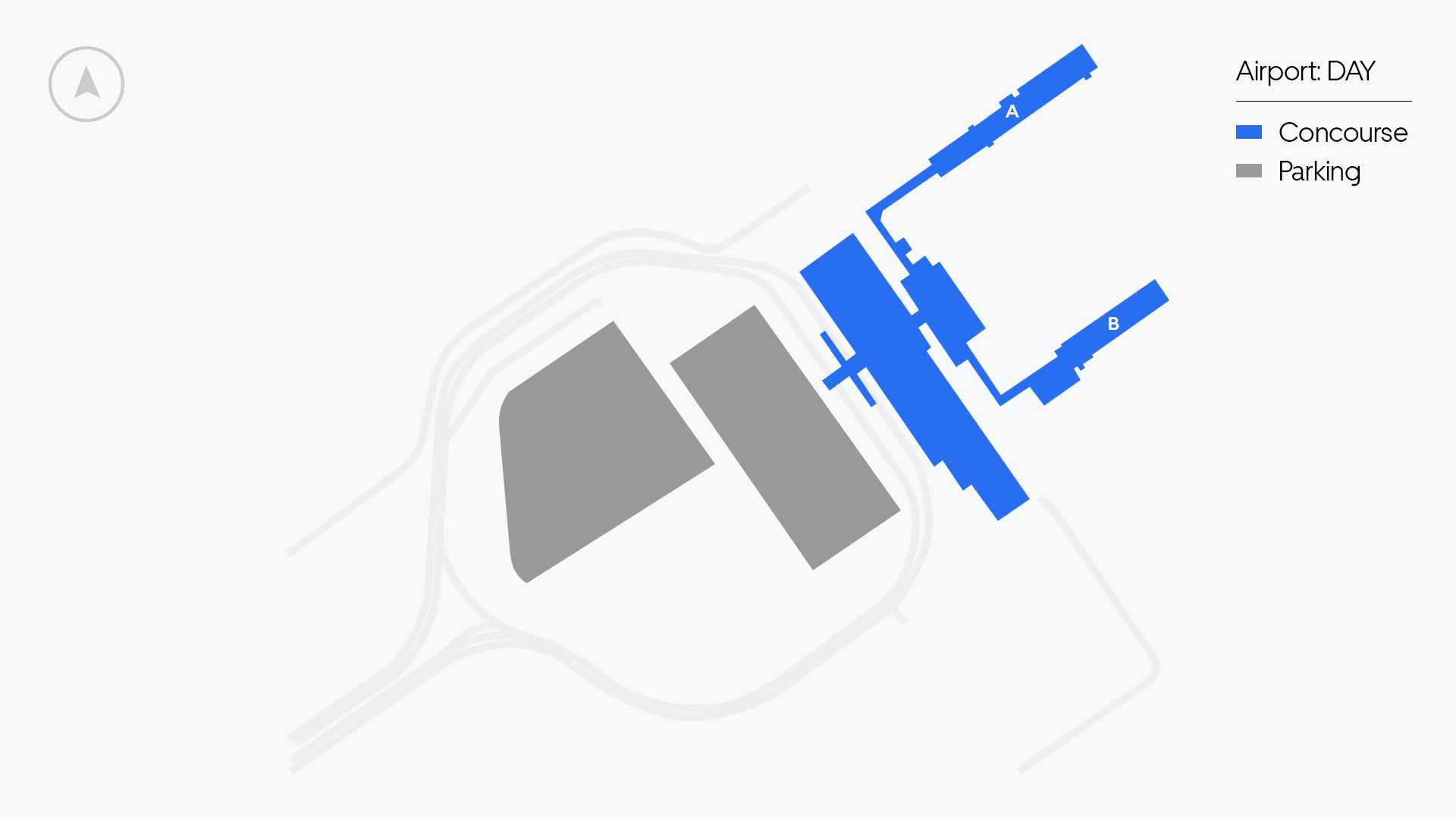 Dayton Airport map