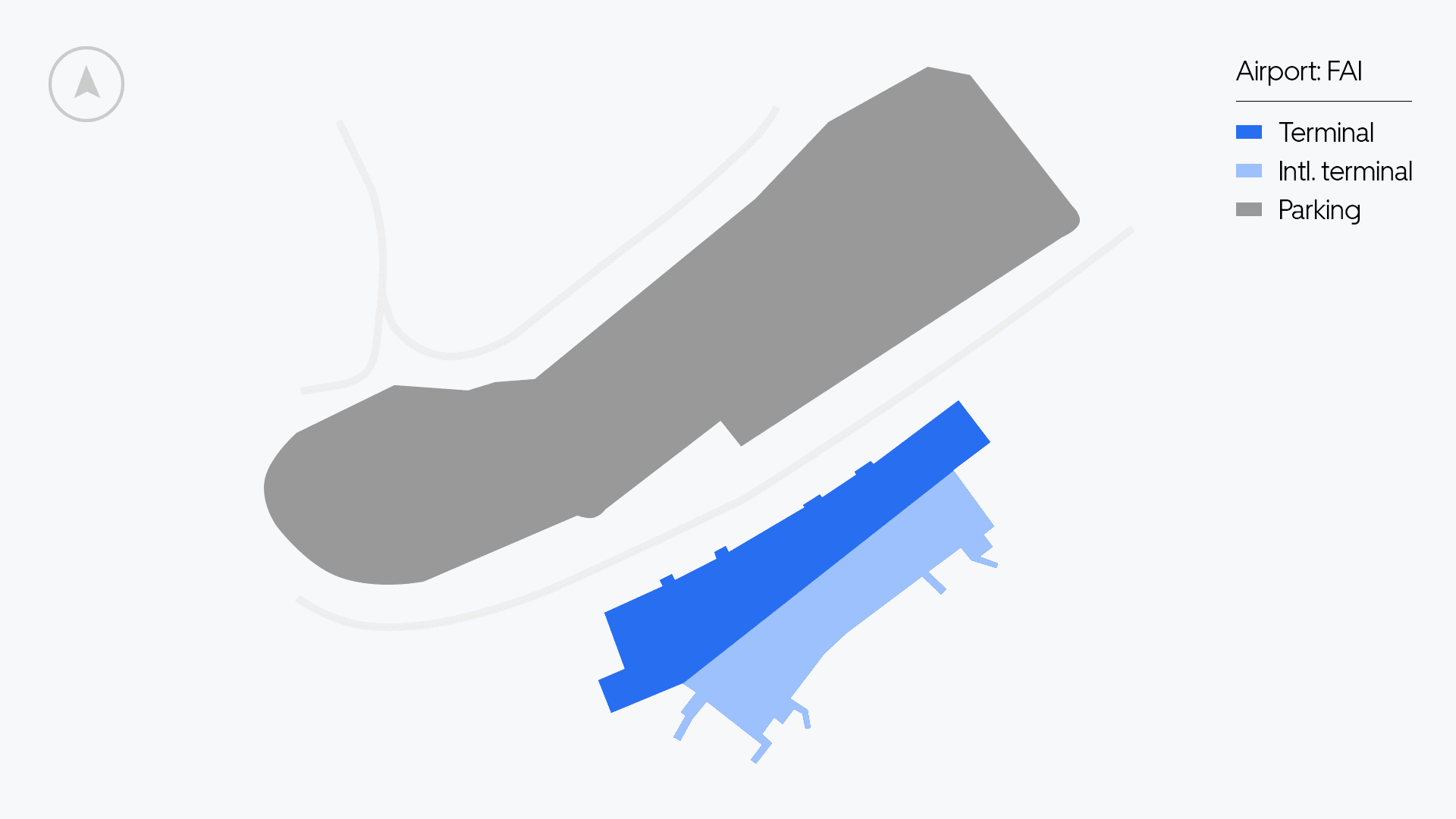 Fairbanks Airport map