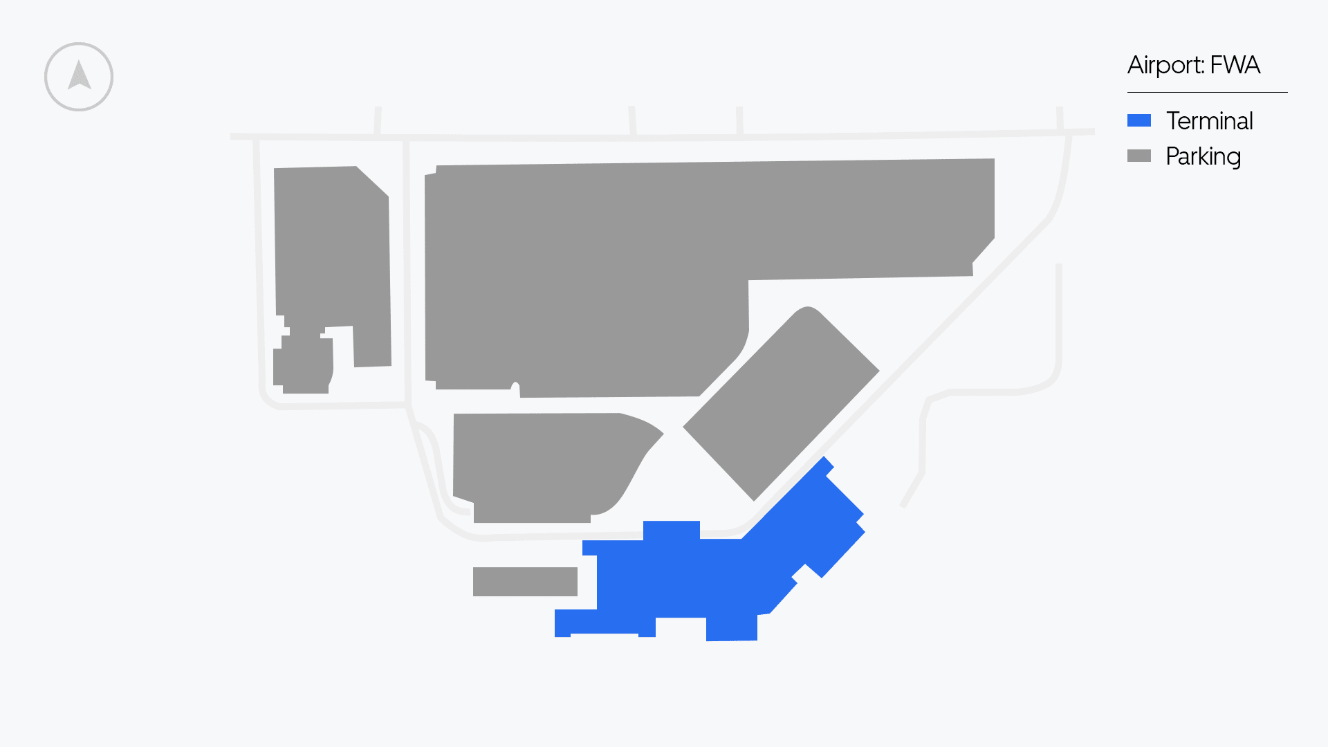 Fort Wayne Airport map