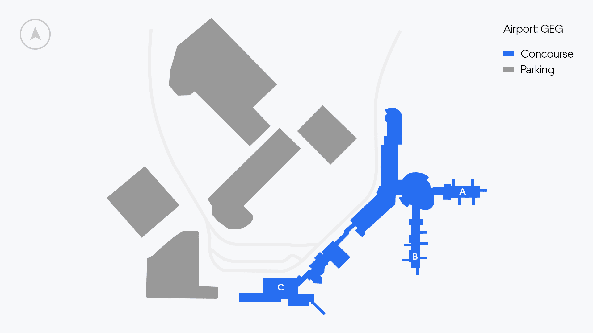 Spokane Airport map