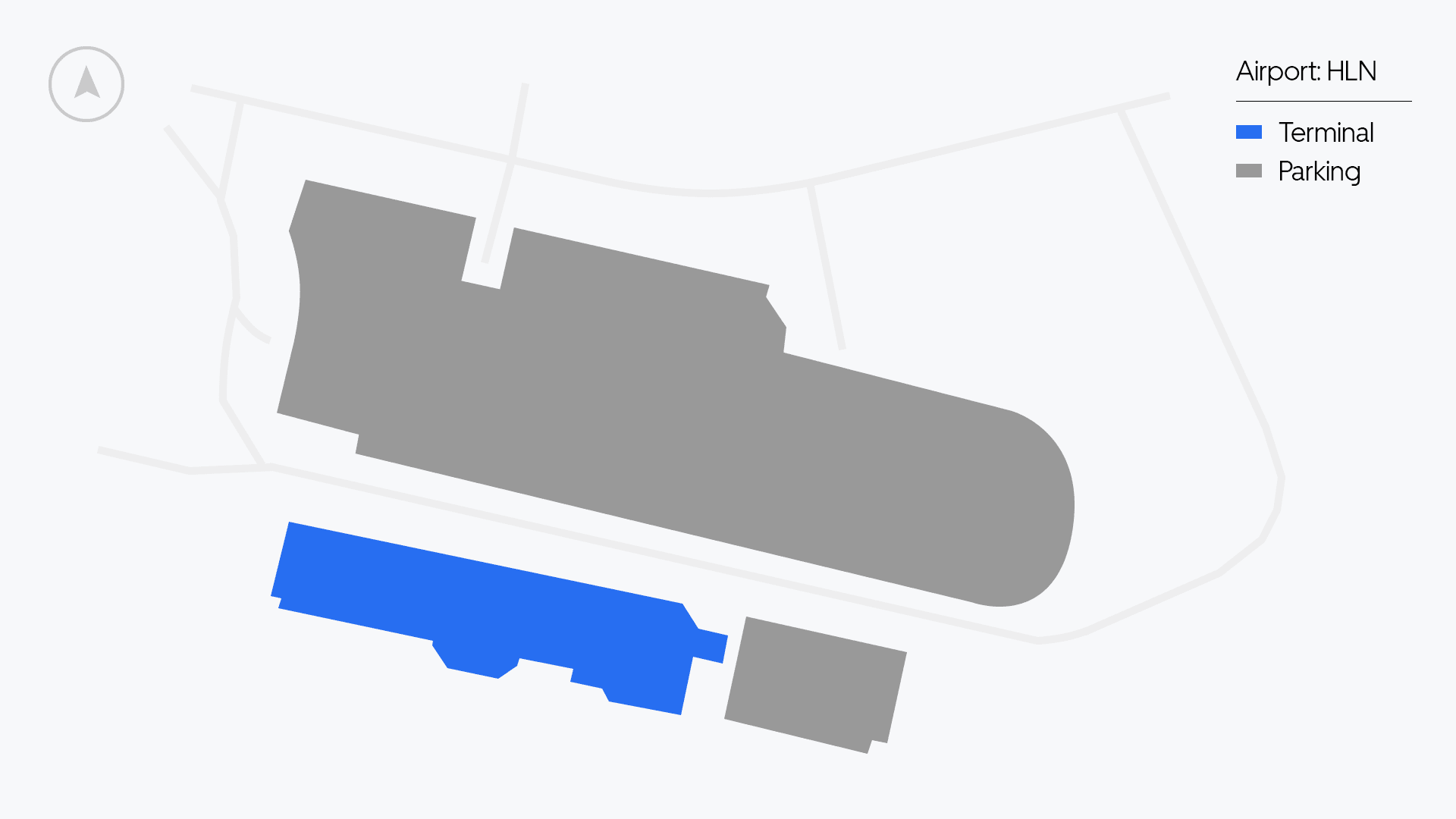 Helena Airport map