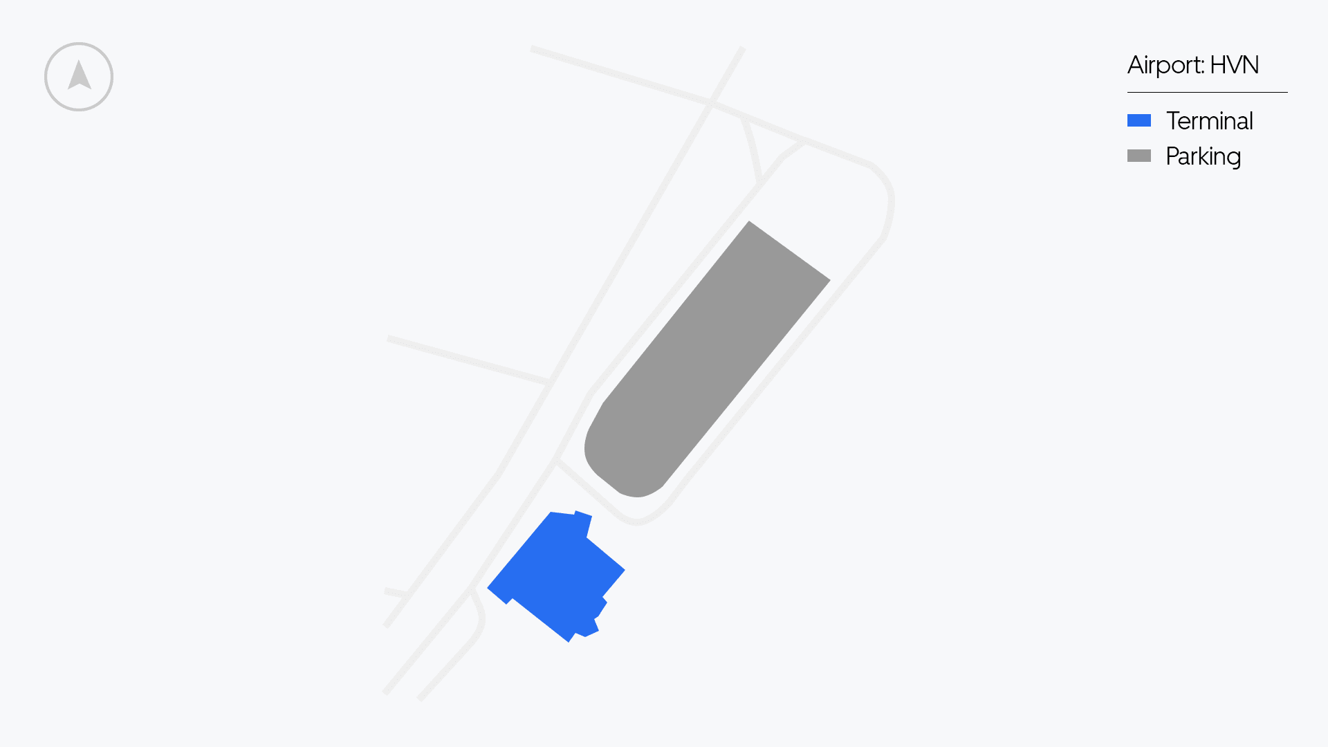 New Haven Airport map