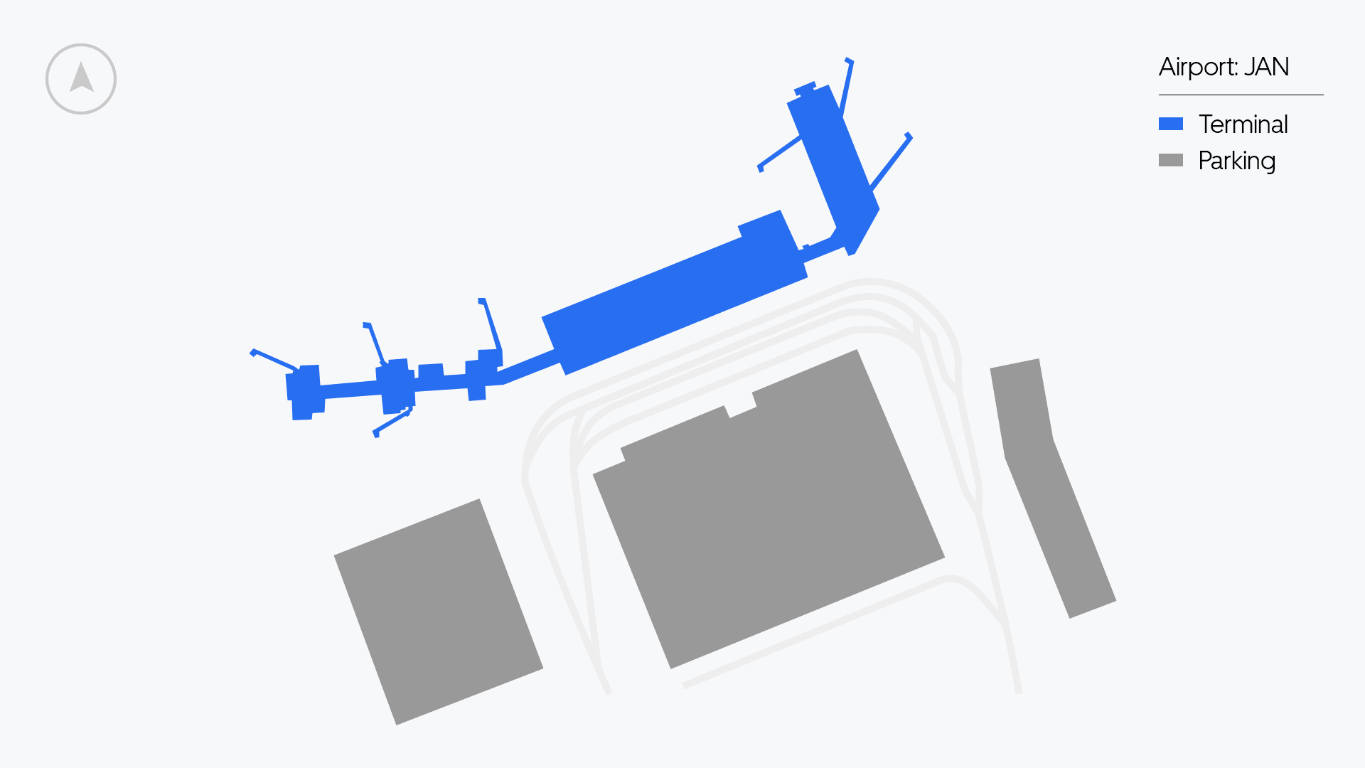 Jackson Airport map