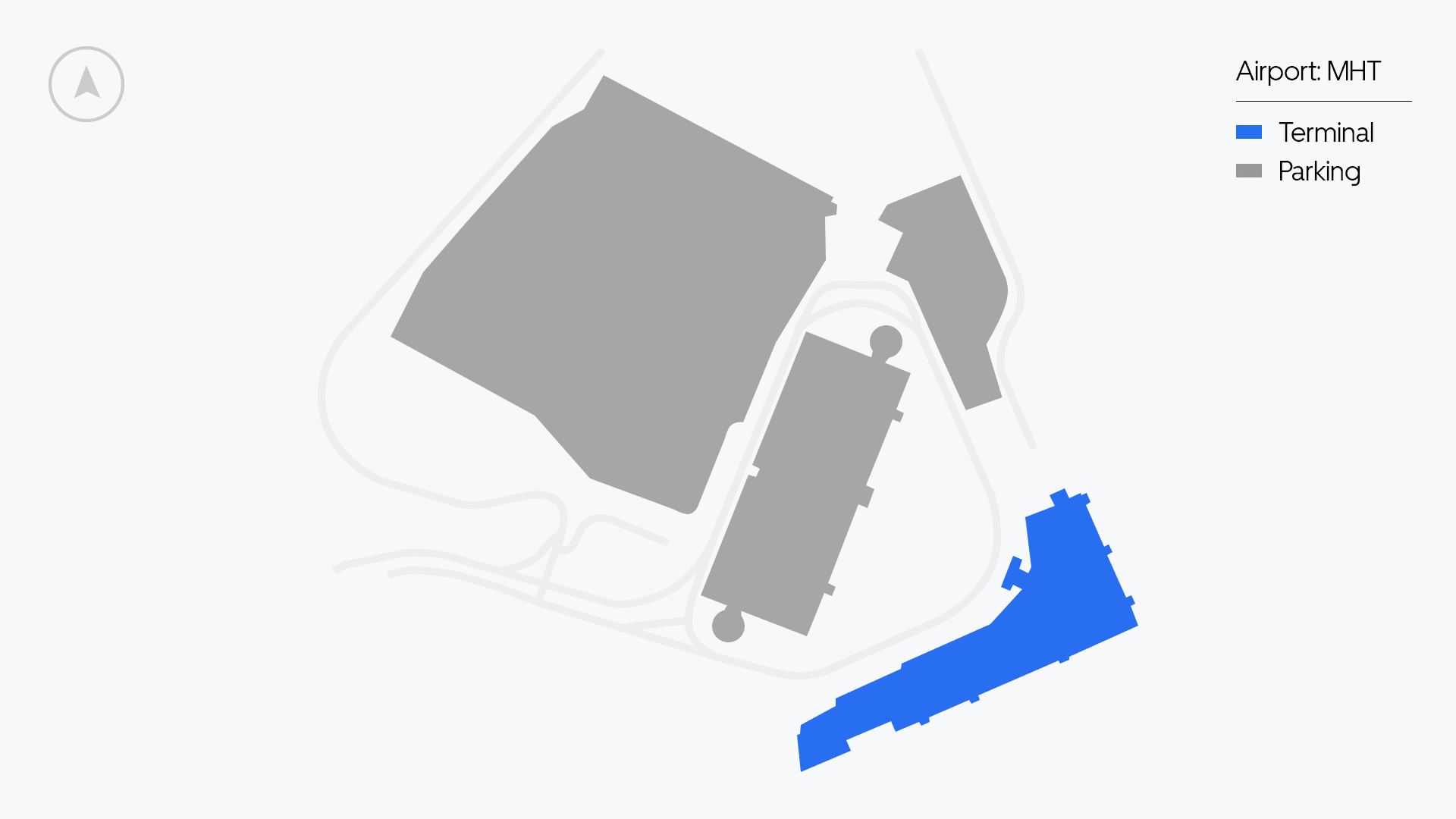 MHT Airport map