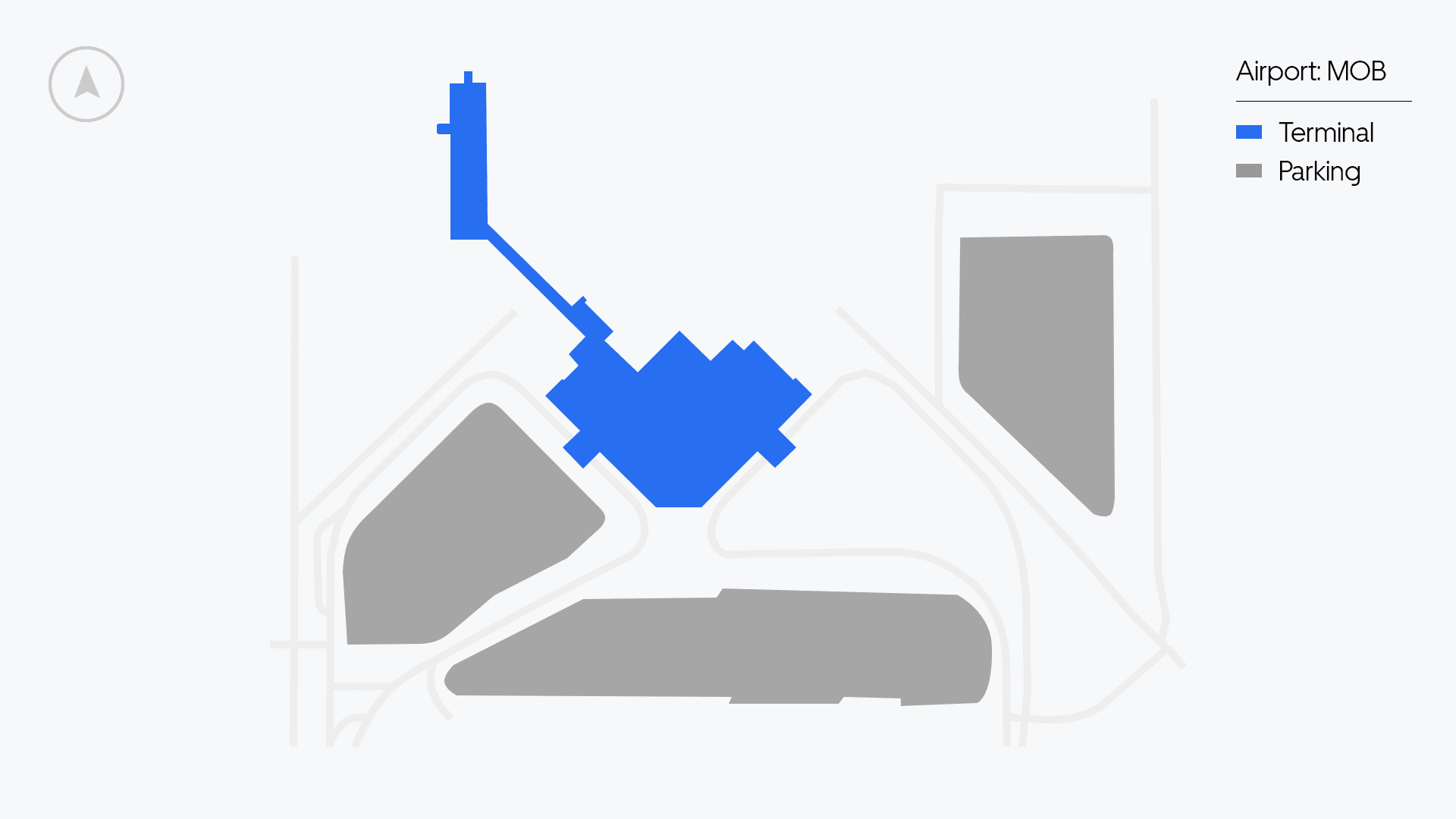 Mobile Airport map