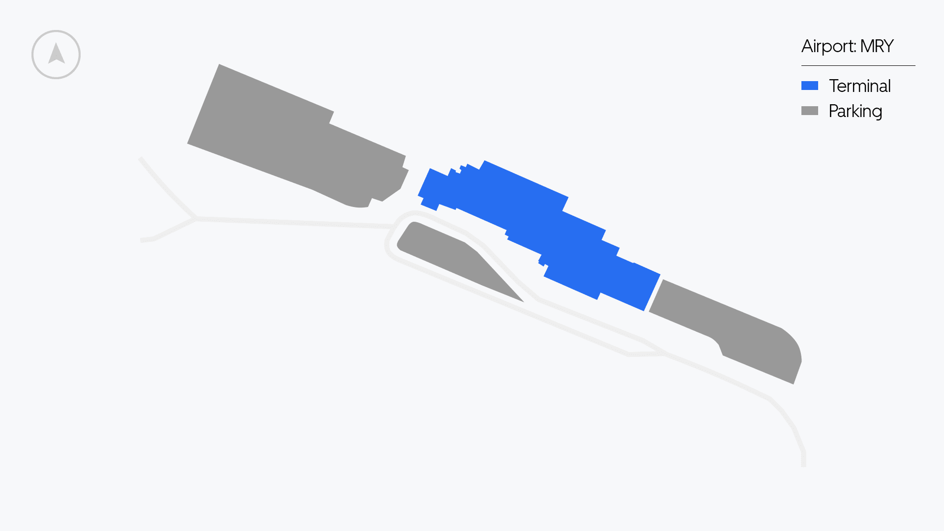 Monterey Airport map