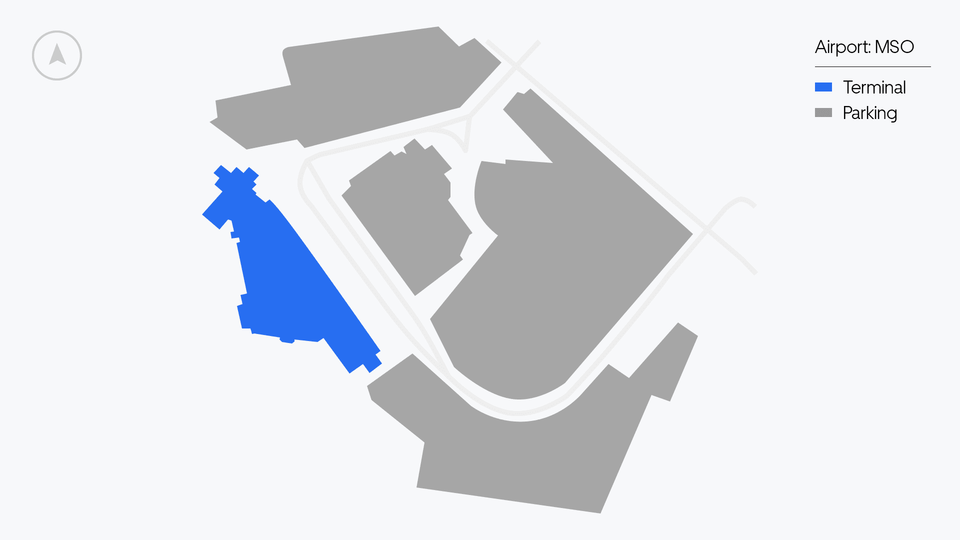 Missoula Airport map