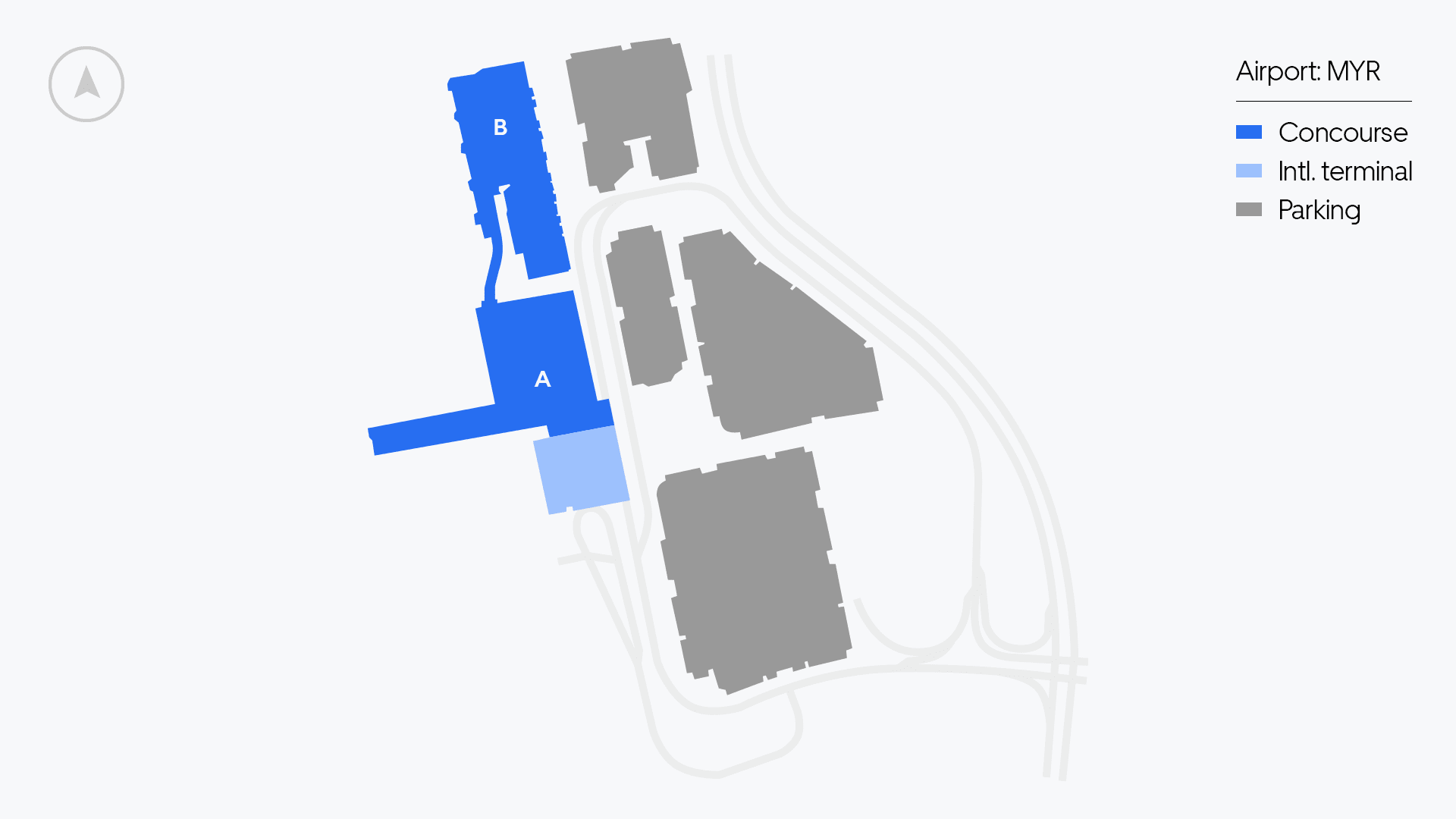 Myrtle Beach Airport map
