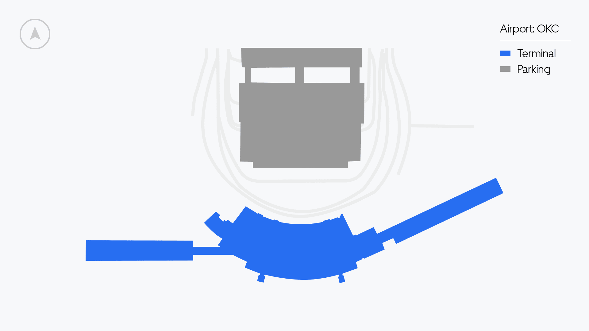 OKC Airport map