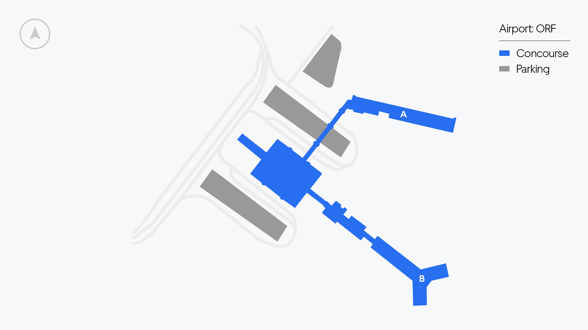 Norfolk Airport map