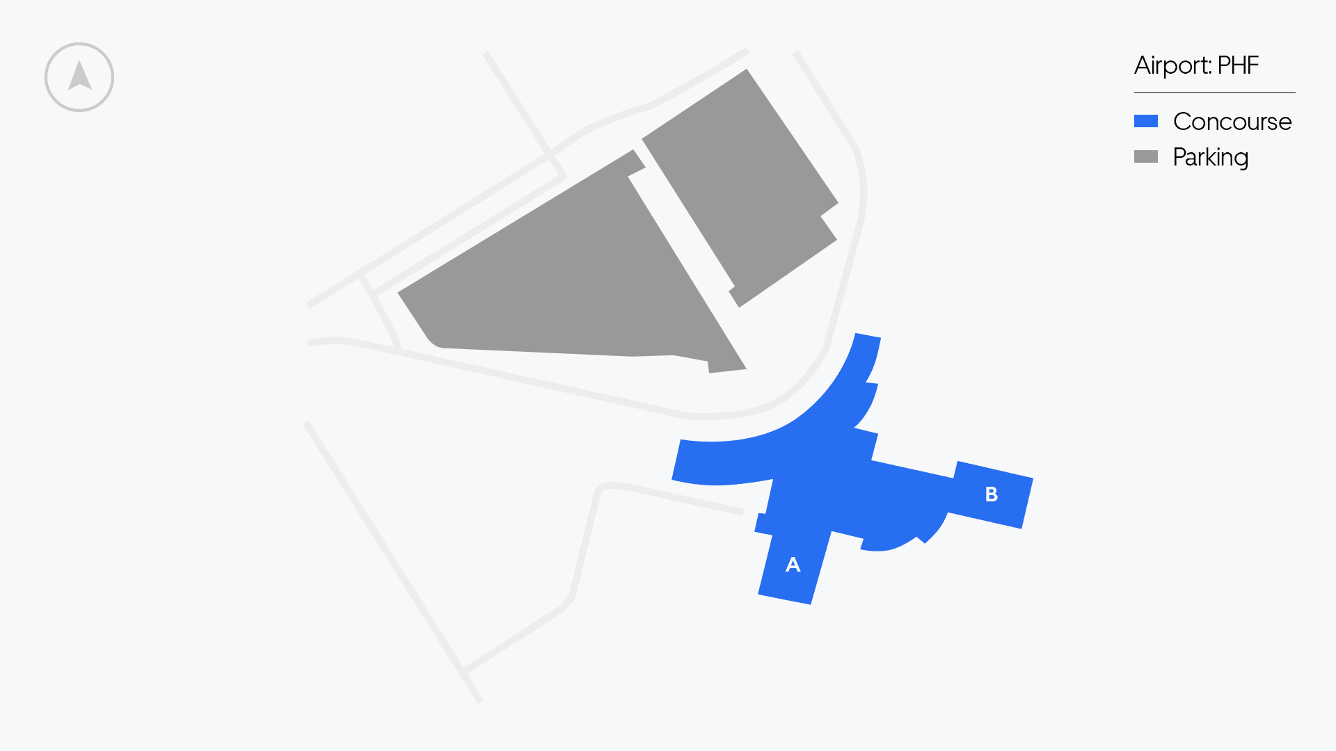 Newport News Airport map
