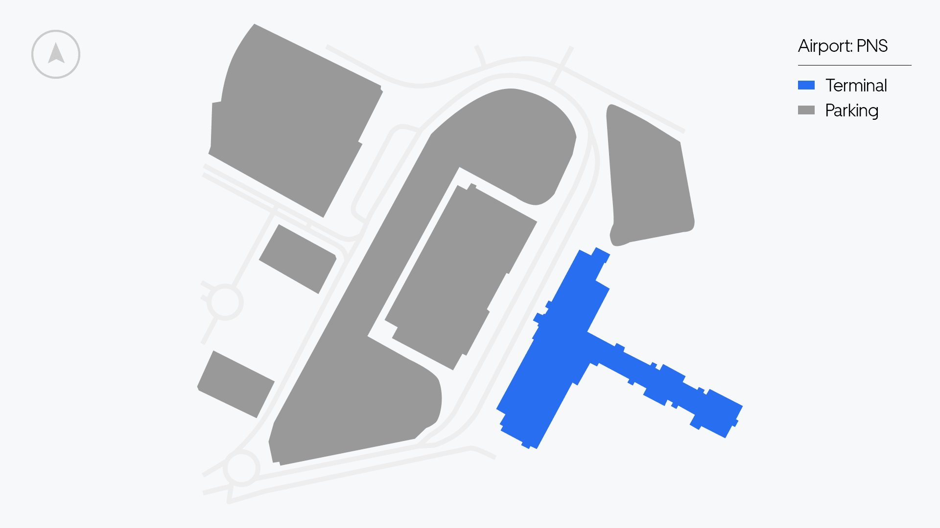 Pensacola Airport map