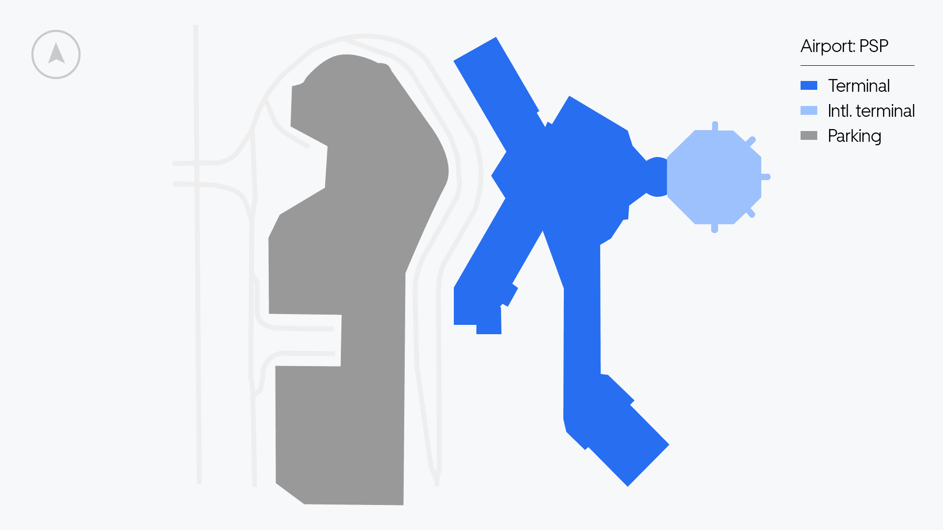 Palm Springs Airport map