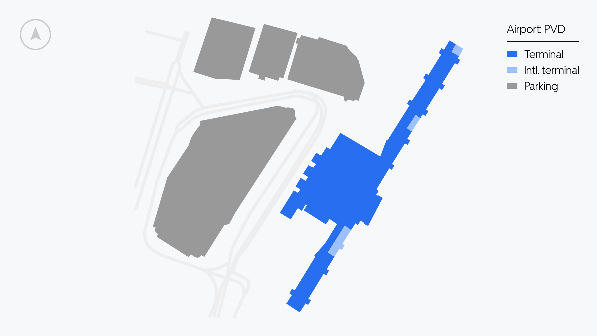T. F. Green Airport map