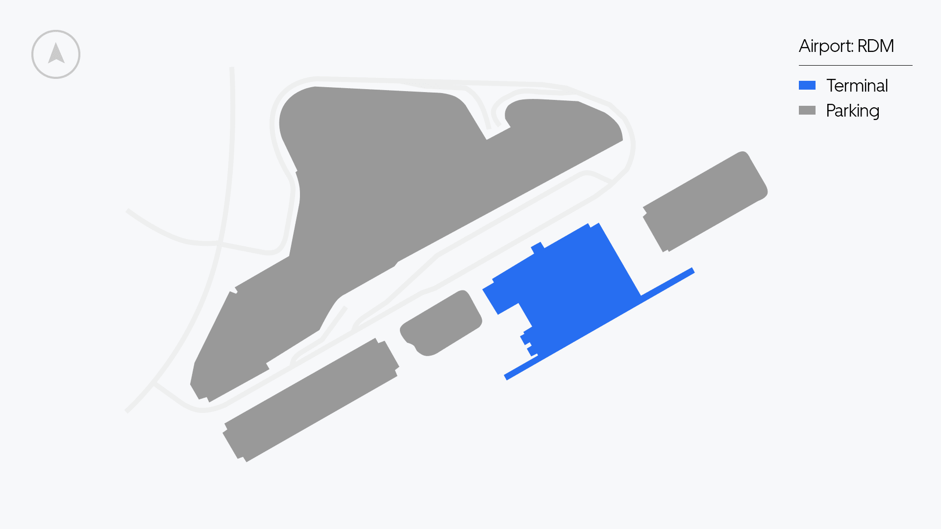 Redmond Airport map