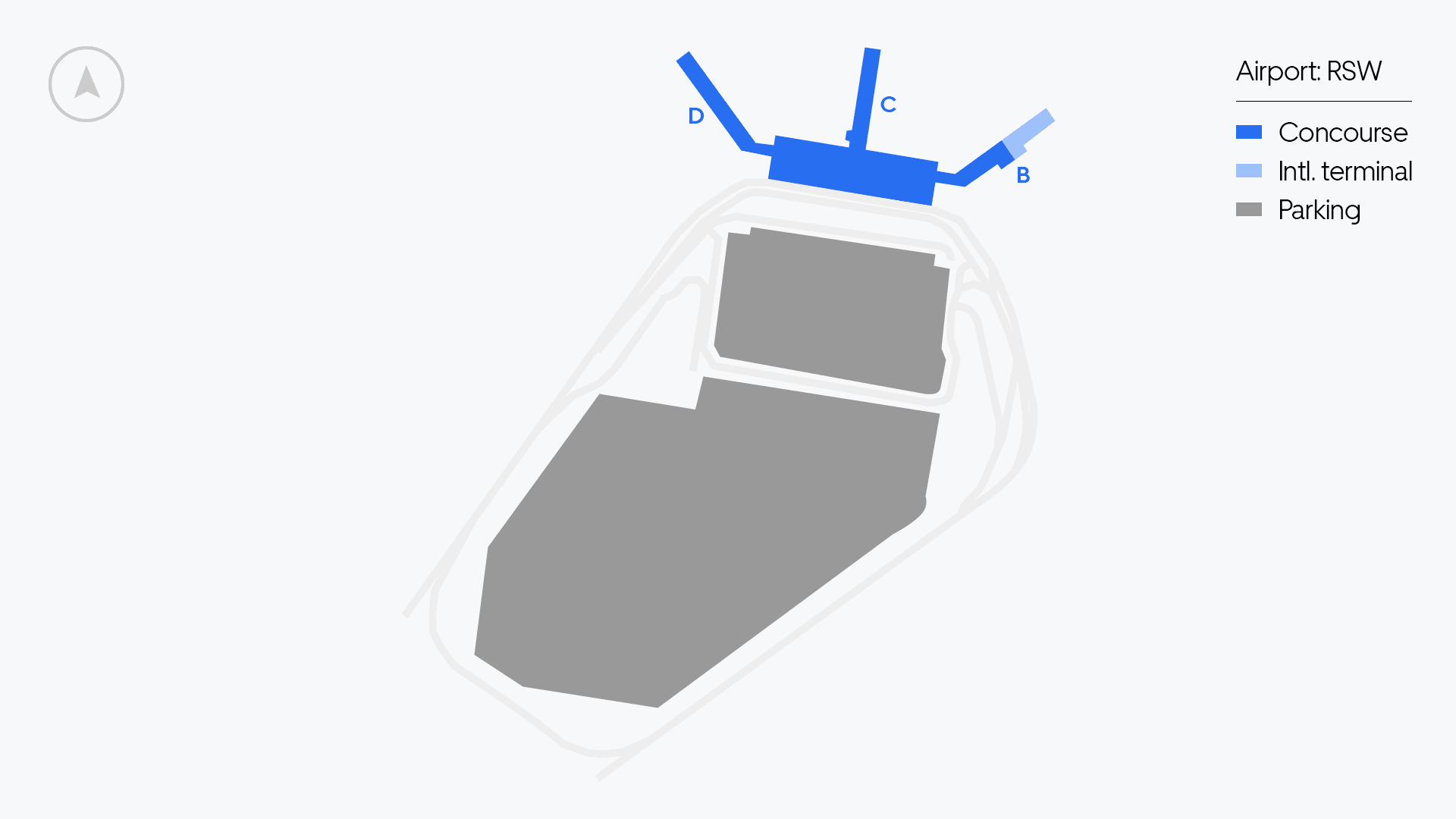 RSW Airport map