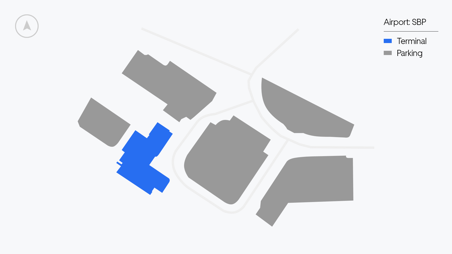 San Luis Obispo Airport map