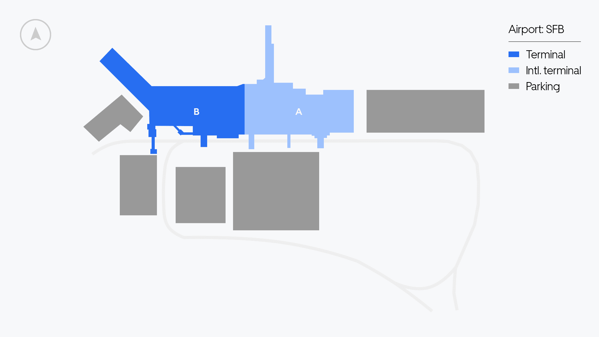 Sanford Airport map