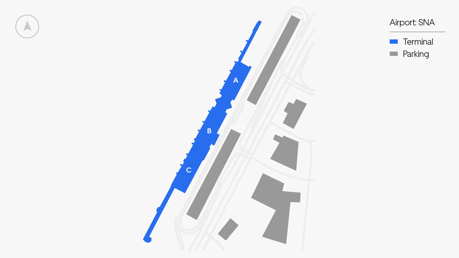 John Wayne Airport map