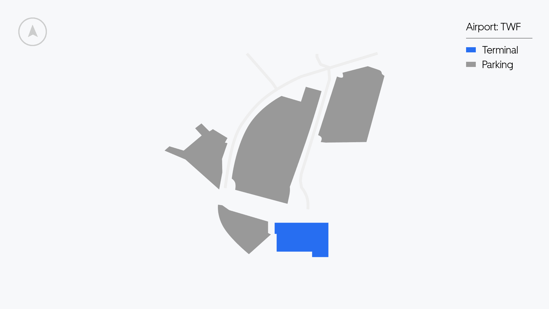 TWF Airport map