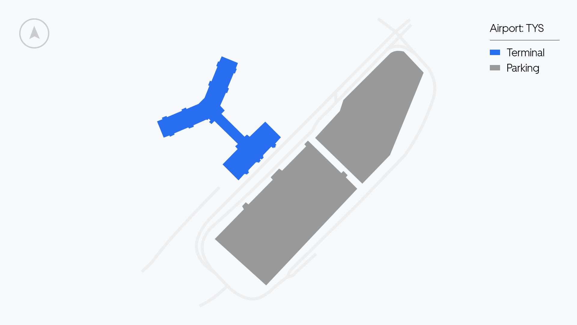 McGhee Tyson Airport map