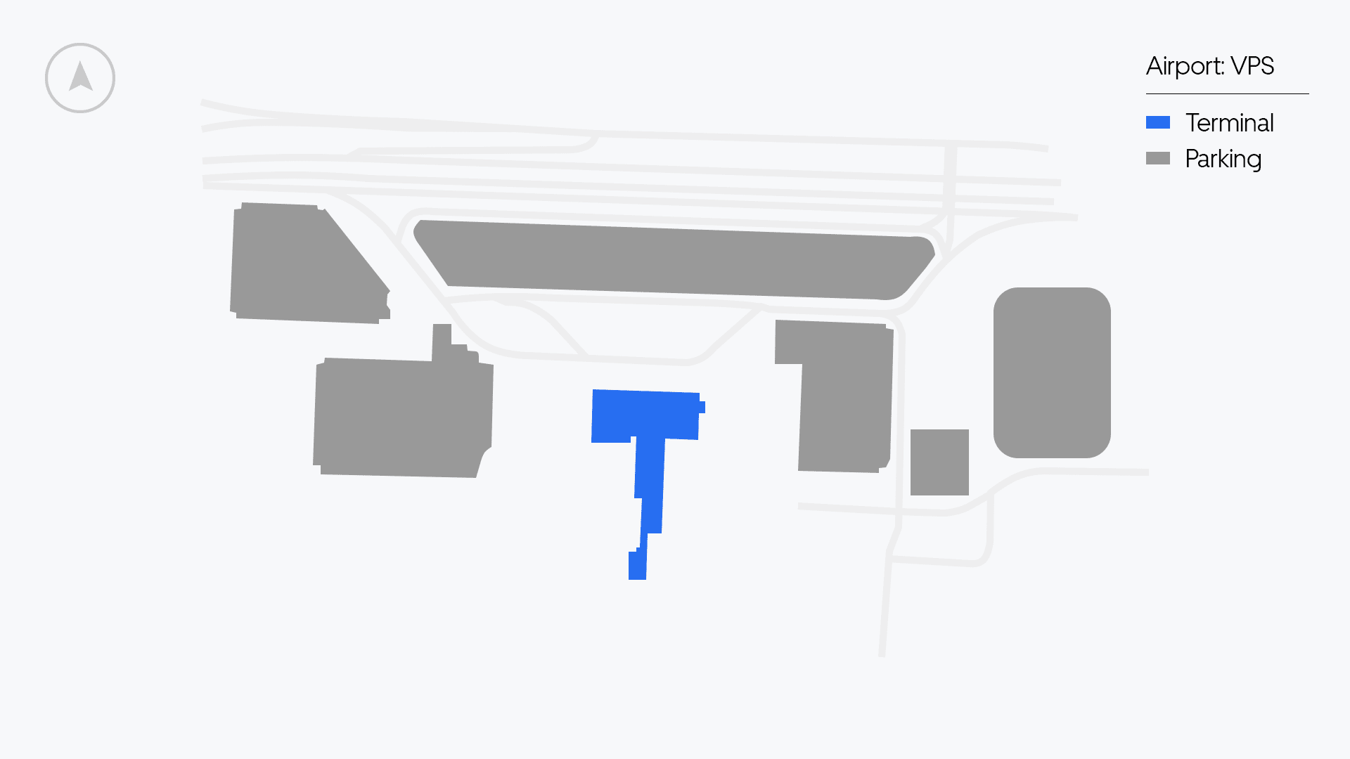 VPS Airport map