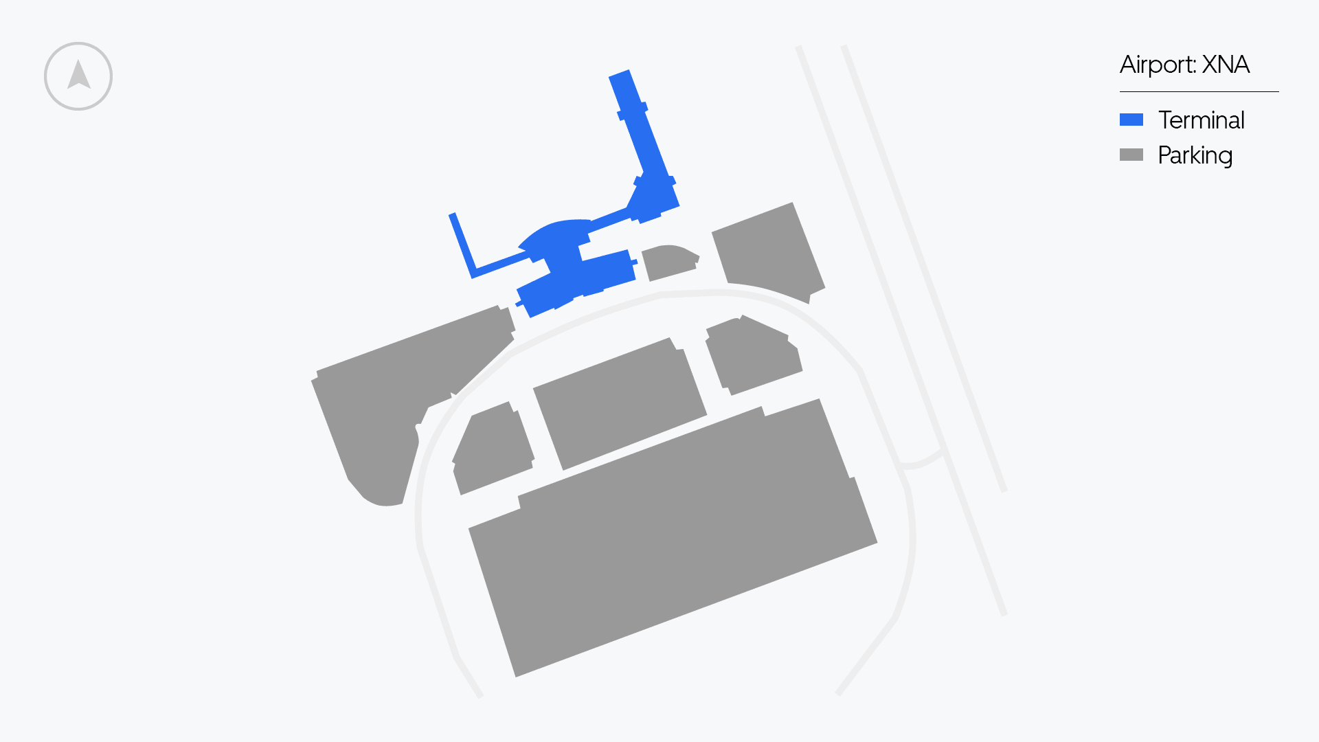 XNA Airport map