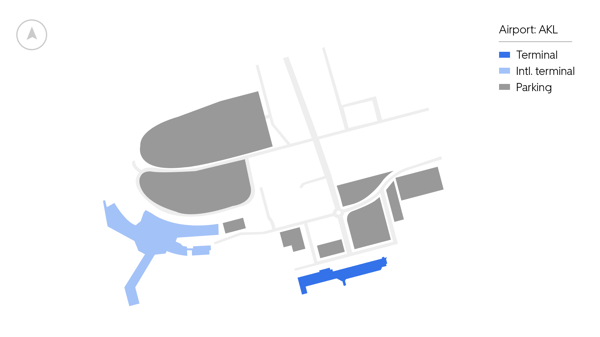 Auckland Airport map